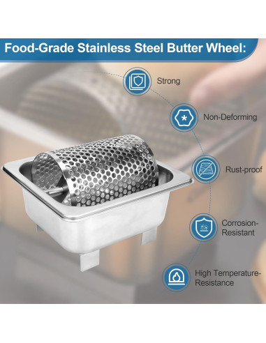 Rueda de Mantequilla Acero Inoxidable Ophjerg 1100ml