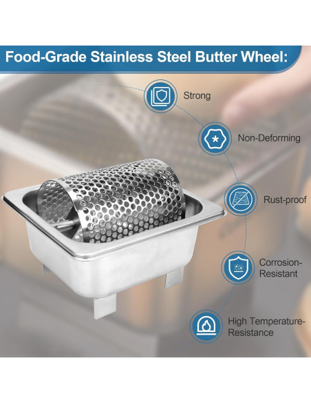 Rueda de Mantequilla Acero Inoxidable Ophjerg 1100ml