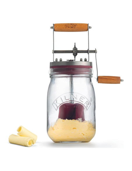 Batidor de Mantequilla Manual Kilner 34 oz - Rápido y Fácil