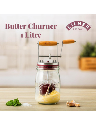 Batidor de Mantequilla Manual Kilner 34 oz - Rápido y Fácil