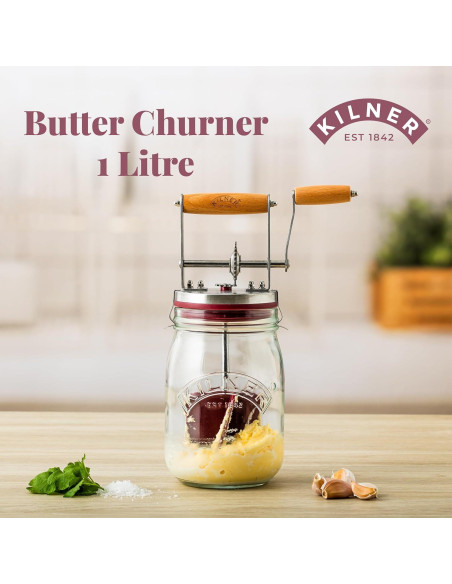 Batidor de Mantequilla Manual Kilner 34 oz - Rápido y Fácil