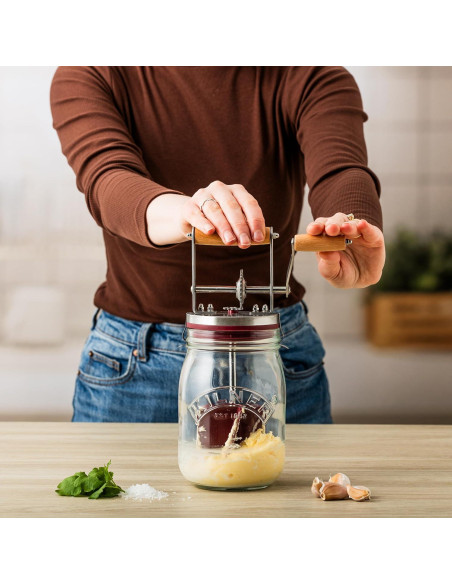 Batidor de Mantequilla Manual Kilner 34 oz - Rápido y Fácil
