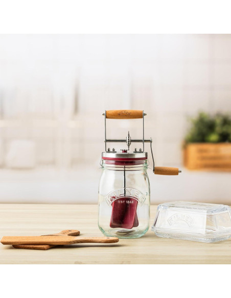 Batidor de Mantequilla Manual Kilner 34 oz - Rápido y Fácil
