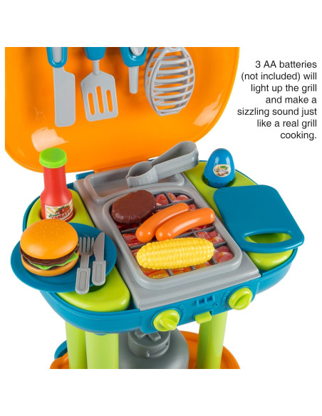 Juego de Parrilla BBQ Hey! Play! con Luz y Sonido