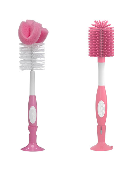 Cepillo para Biberones y Pezones Dr. Brown - 2 Unidades Rosa
