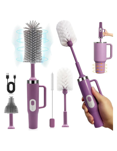 Kit Limpiador Eléctrico 4 en 1 Keoshiga - Cepillos para Botellas