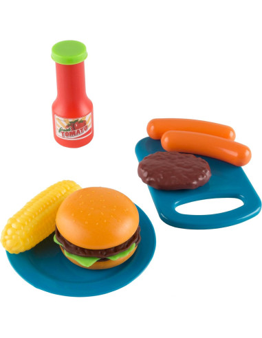 Juego de Parrilla BBQ Hey! Play! con Luz y Sonido