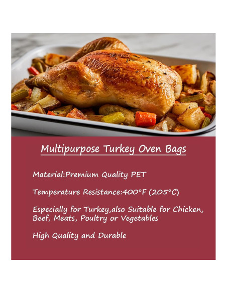 10 Bolsas para Horno de Pavo OOFLAYE 55x60 cm Resistentes