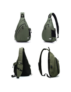 Bolsa de hombro TurnWay 2023 a prueba de agua con USB