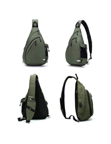 Bolsa de hombro TurnWay 2023 a prueba de agua con USB