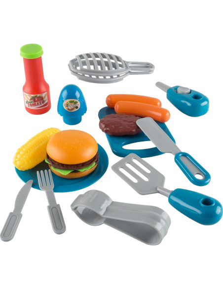 Juego de Parrilla BBQ Hey! Play! con Luz y Sonido