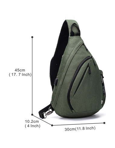Bolsa de hombro TurnWay 2023 a prueba de agua con USB