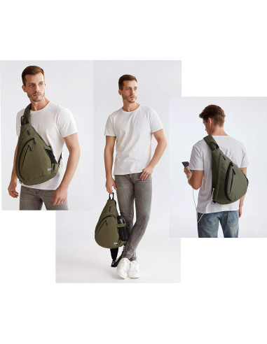 Bolsa de hombro TurnWay 2023 a prueba de agua con USB