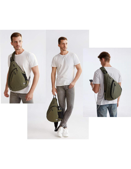 Bolsa de hombro TurnWay 2023 a prueba de agua con USB