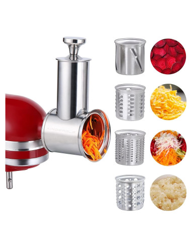 Cortador y Rallador Acero Inoxidable KINGEAGLE para KitchenAid