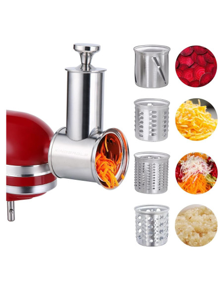 Cortador y Rallador Acero Inoxidable KINGEAGLE para KitchenAid
