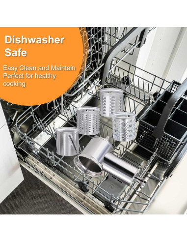 Cortador y Rallador Acero Inoxidable KINGEAGLE para KitchenAid