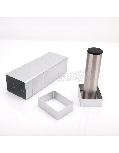 Juego de 10 Moldes de Galleta Rectangulares con Sello Robebeee Juego de 10 Moldes de Galleta Rectangulares con Sello Robebeee