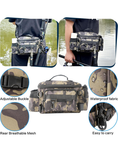 Kit de Herramientas de Pesca Mouhike 113 Piezas con Bolsa