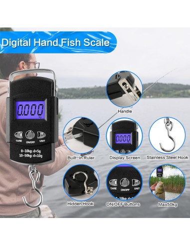 Kit de Herramientas de Pesca Mouhike 113 Piezas con Bolsa