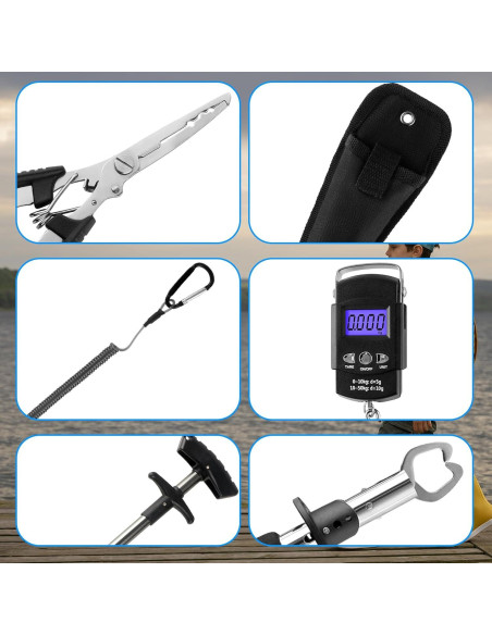 Kit de Herramientas de Pesca Mouhike 113 Piezas con Bolsa