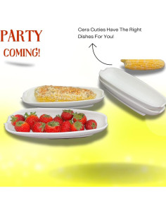 Juego de 4 Platos de Mazorca Cera Cuties 22.4 cm Antideslizantes 2