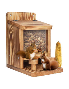 Comedero para Ardillas Turosur de Madera 26.83x18.66cm