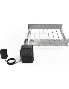 Girador Eléctrico de Brochetas Onlyfire con 7 Piezas de Acero Inoxidable 2