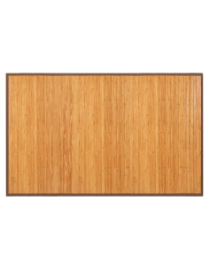 Alfombra de Bambú COSTWAY 1.52m x 2.44m Antideslizante Natural