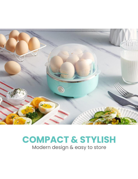 Cocedor de Huevos Eléctrico Elite Gourmet EGC115M Verde 7 Huevos