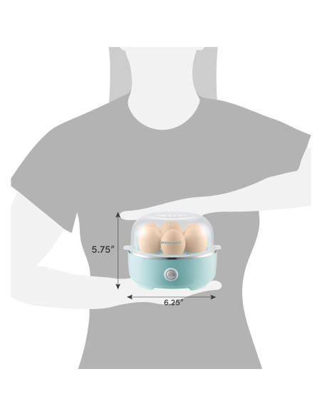 Cocedor de Huevos Eléctrico Elite Gourmet EGC115M Verde 7 Huevos