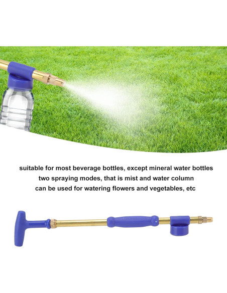 Pulverizador Manual de Jardín TOPINCN 36.5cm 115g Neblina y Agua