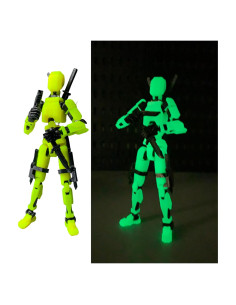 Figura de acción T13 Stick Robo 13 3D preensamblada 14.1 cm