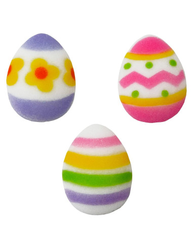 Decoraciones Comestibles de Azúcar DecoPac - 132 Huevos de Pascua