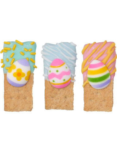 Decoraciones Comestibles de Azúcar DecoPac - 132 Huevos de Pascua