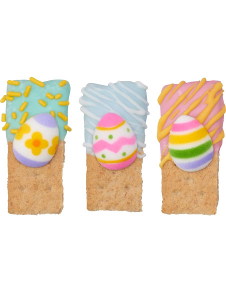 Decoraciones Comestibles de Azúcar DecoPac - 132 Huevos de Pascua