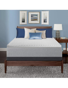 Topper de Espuma Convoluta Spring Sleep 1 Pulgada Individual Blanco 2