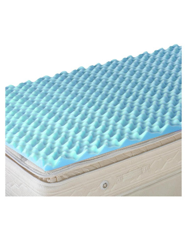 Colchón Superior DMI Twin XL Espuma de Huevo 5 cm Azul