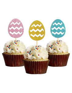 Decoraciones para Cupcakes de Conejo de Pascua 24 Pcs - MonMon & Craft