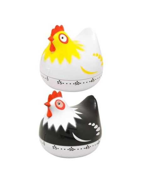 Temporizador de Cocina Mecánico Zerodeko Pollo 60 Minutos Temporizador de Cocina Mecánico Zerodeko Pollo 60 Minutos