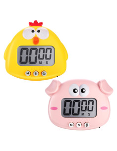 Temporizadores Digitales de Cocina Weewooday - 2 Piezas Animales
