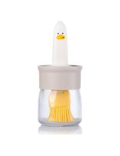 Botella dispensadora de aceite 200ml con brocha de silicona