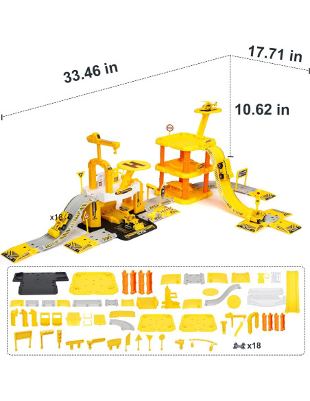 Juego de construcción TOY Life - Vehículos y garaje 50 piezas