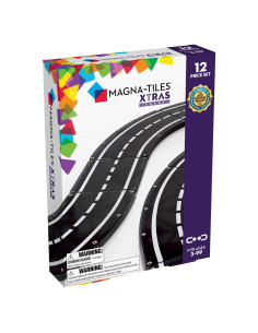 MAGNA-TILES Set de Construcción Magnético 12 Piezas