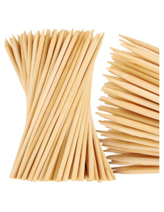Pinchos de Bambú MalloMe 15 cm 100 pcs 4mm Grosor BBQ