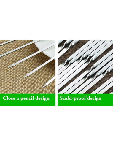 Pinchos de Acero Inoxidable Killer's Instinct 35.5 cm Set 24