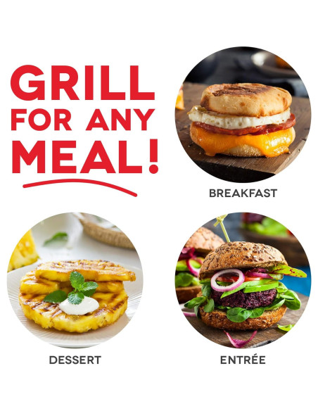 Grill Portátil DASH Mini Maker 350W Antiadherente Negro