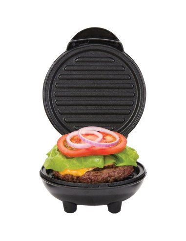 Grill Portátil DASH Mini Maker 350W Antiadherente Negro