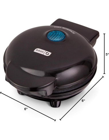 Grill Portátil DASH Mini Maker 350W Antiadherente Negro