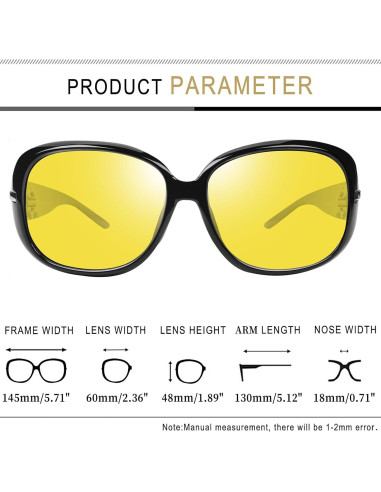 Gafas de sol Joopin grandes para mujeres con protección UV